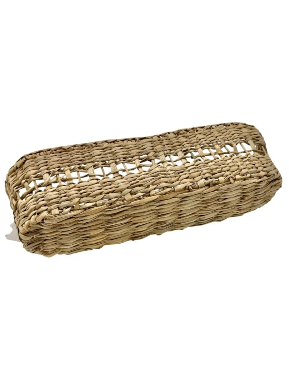 Hearth and Hand Woven Serve Basket Rustic Natural Straw Decorative Storage 16x5